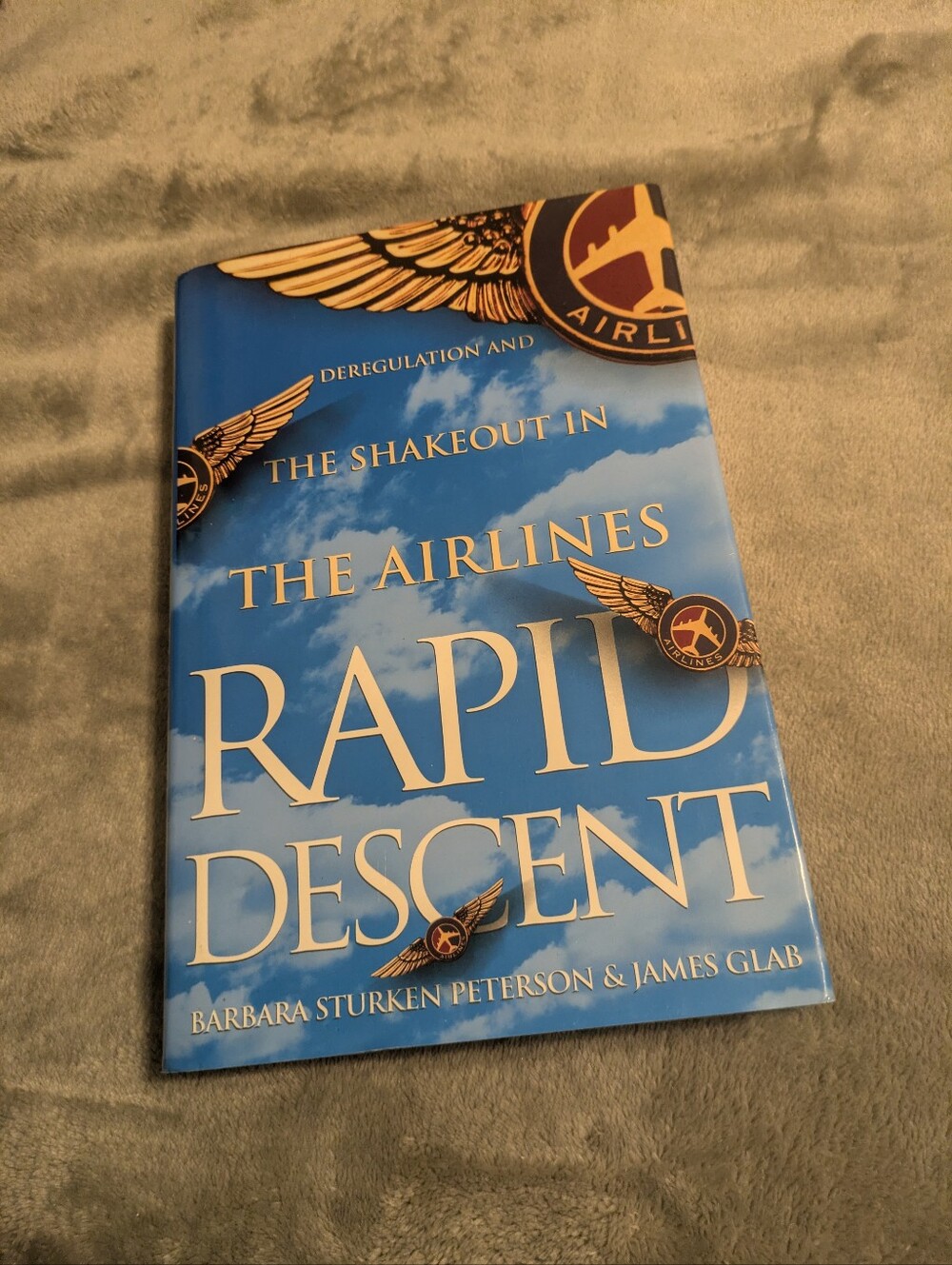 Rapid Descent Blue Hardcover Book by Barbara Sturken Peterson & James Glab
